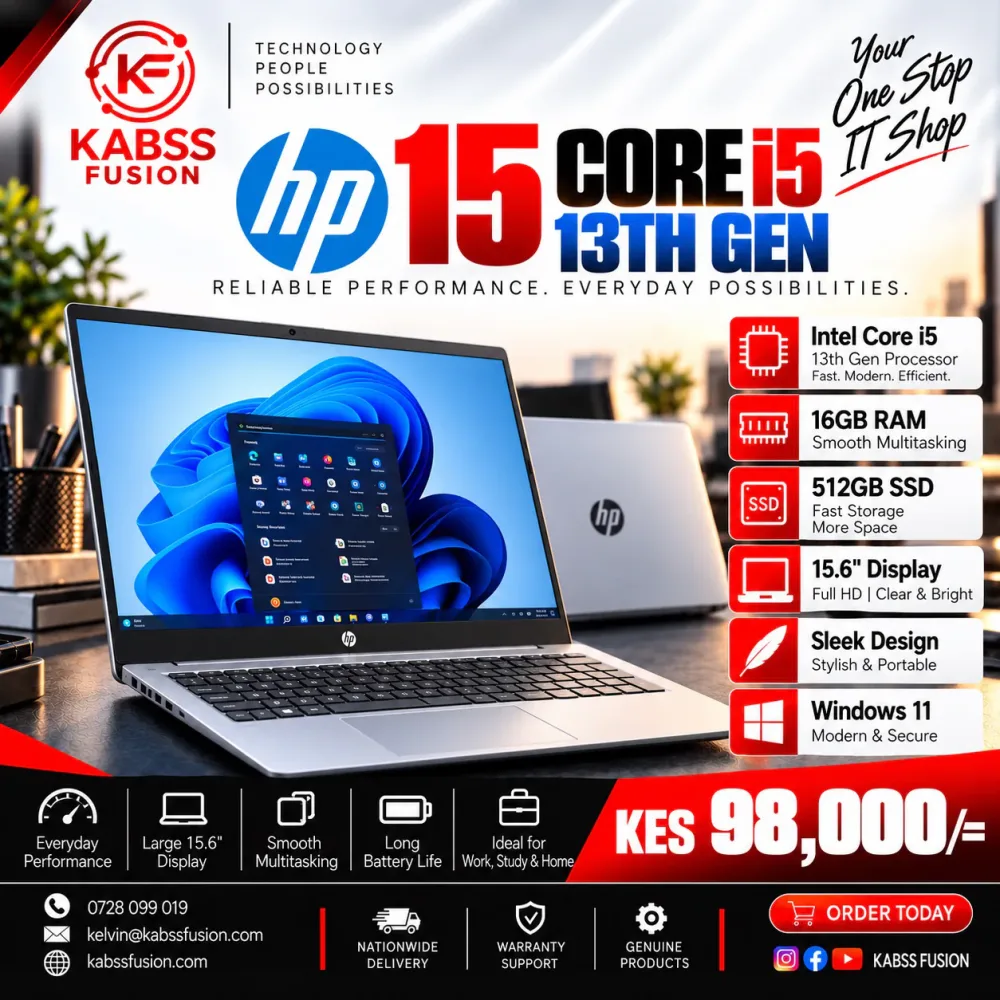HP 15 Core i5 13th Gen for sale in Nairobi