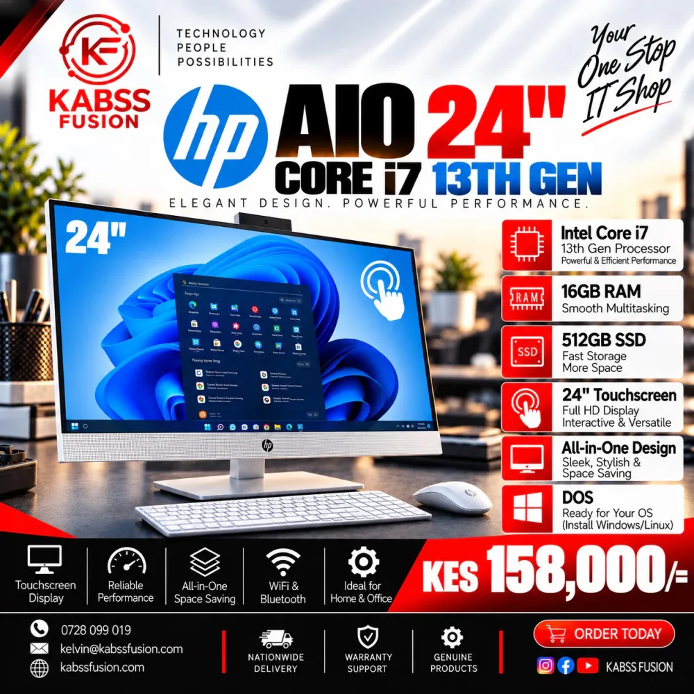 HP AIO 24" Core i7 13th Gen for sale in Nairobi