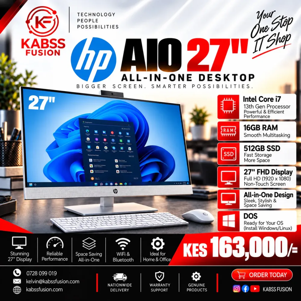 HP AIO 27" All-in-One Desktop for sale in Nairobi