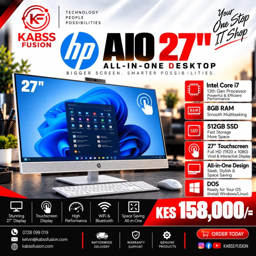 HP AIO 27" All-in-One Desktop for sale in Nairobi