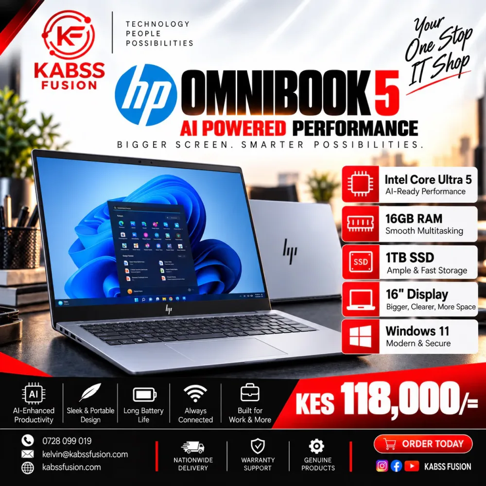 HP OmniBook 5 (AI Powered Performance) for sale in Nairobi
