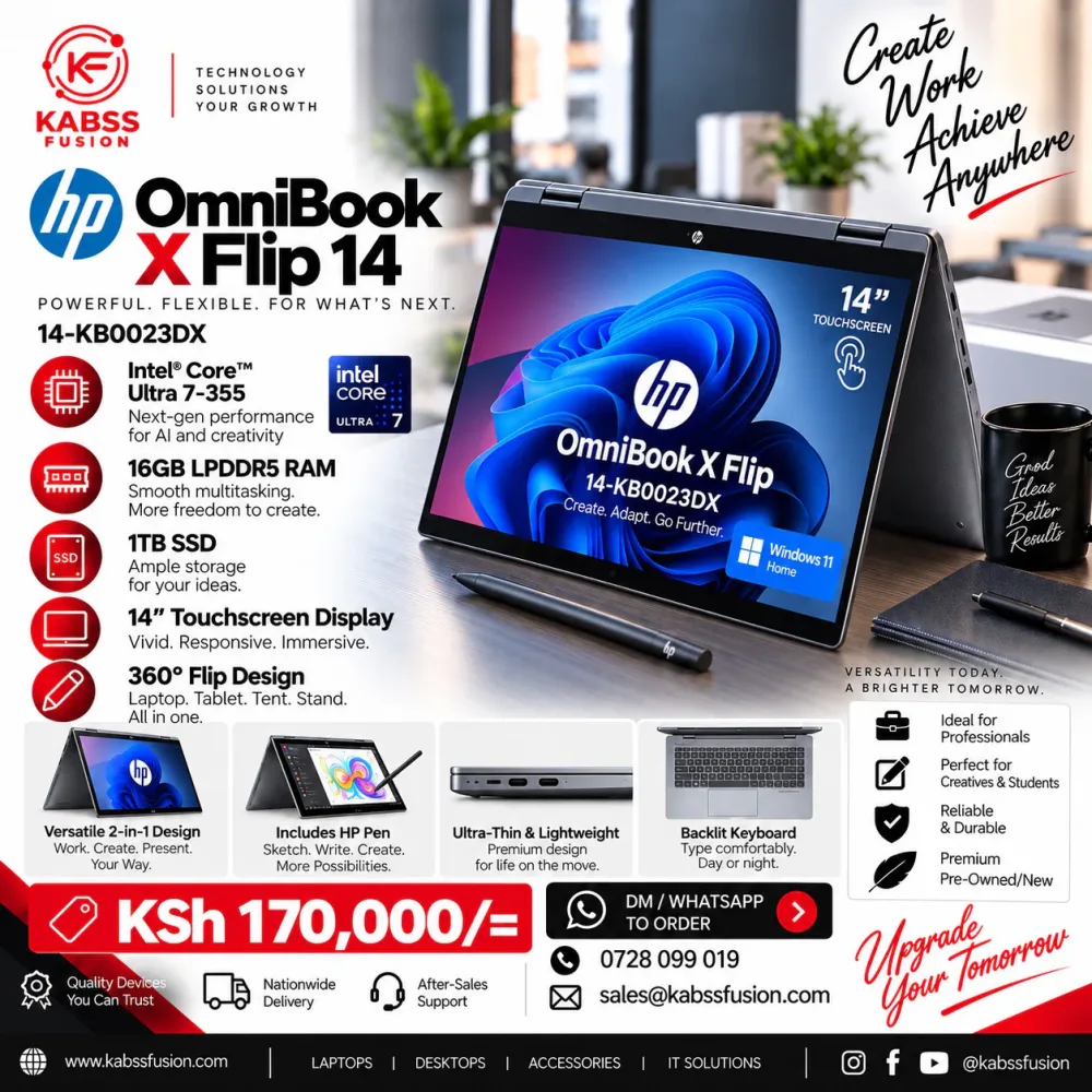 HP OmniBook X Flip 14 for sale in Nairobi