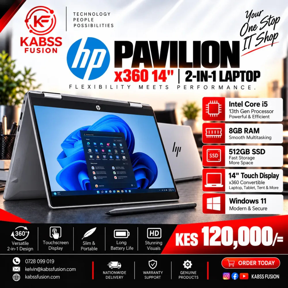 HP Pavilion x360 14" 2-in-1 for sale in Nairobi