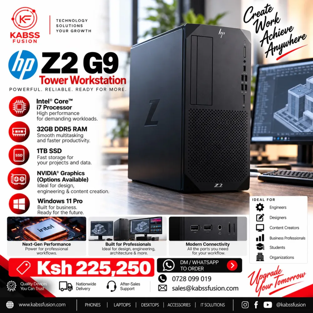HP Z2 G9 Tower Workstation — i7 / 32GB for sale in Nairobi