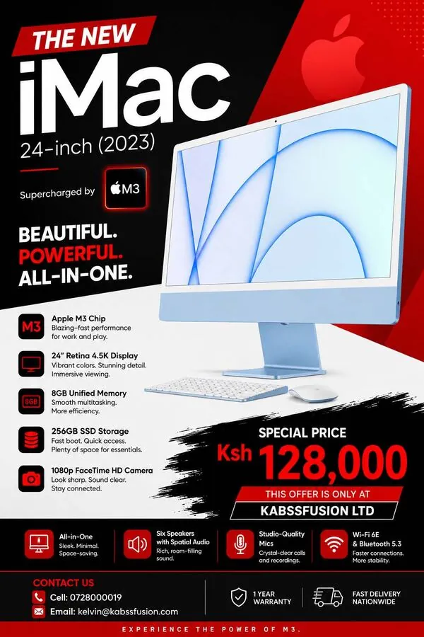 iMac 24" (2023) — Apple M3 Chip for sale in Nairobi