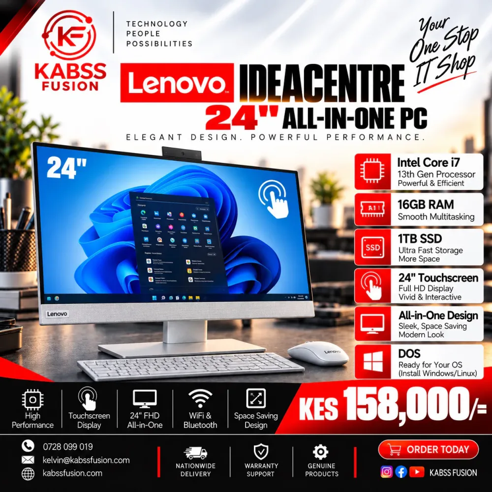 Lenovo IdeaCentre 24" All-in-One PC for sale in Nairobi