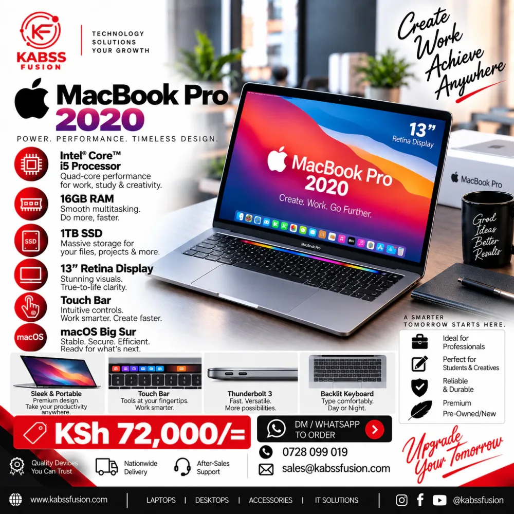 MacBook Pro 2020-16GB/1TB for sale in Nairobi
