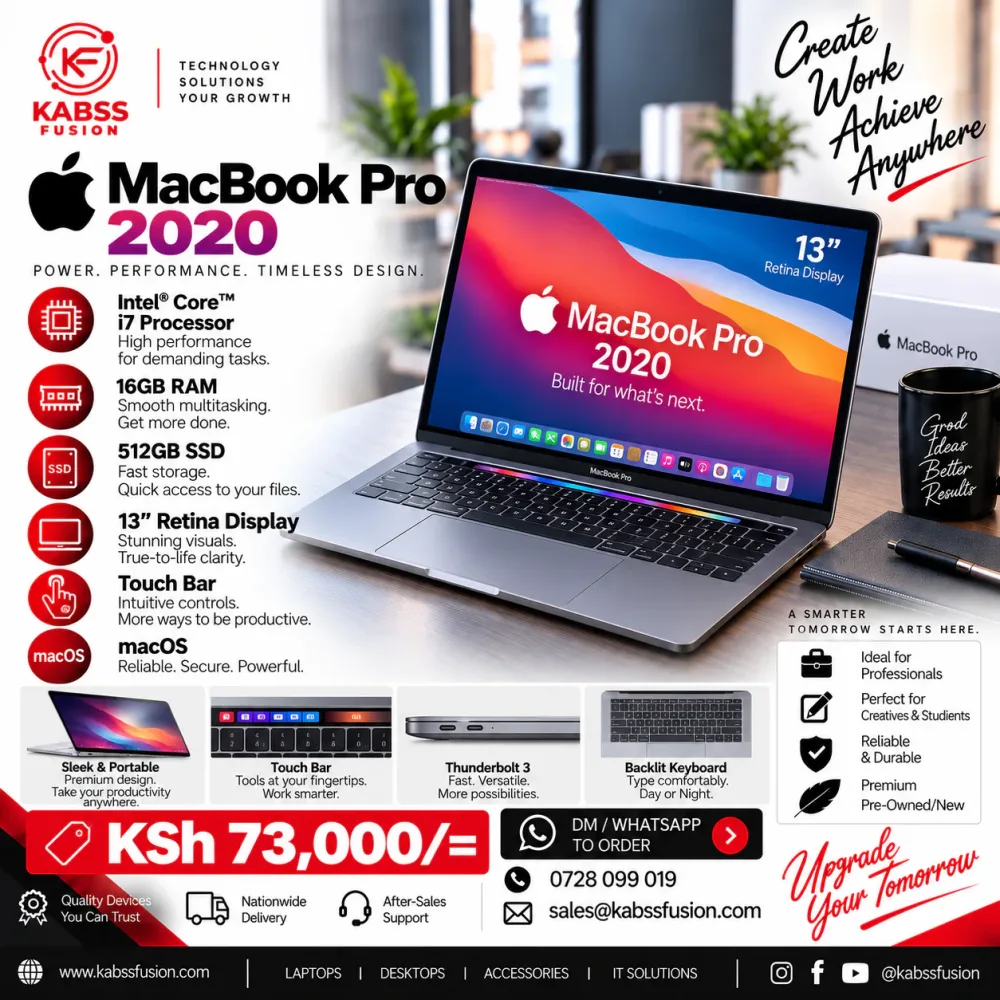 MacBook Pro 2020-16GB/512GB for sale in Nairobi