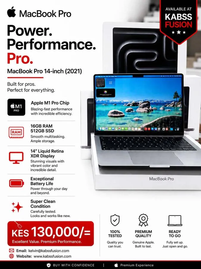 Apple MacBook Pro 14" (2021) — M1 Pro for sale in Nairobi