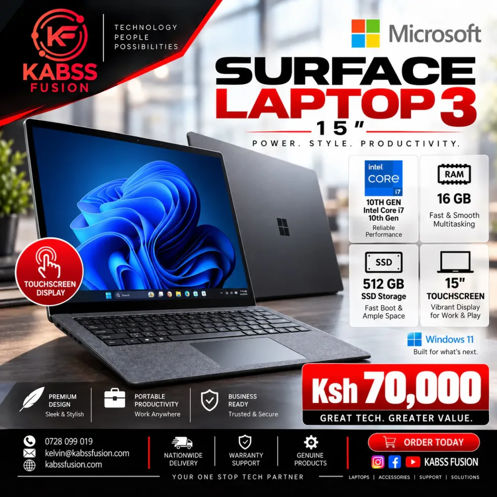 Microsoft Surface Laptop 3 15" for sale in Nairobi