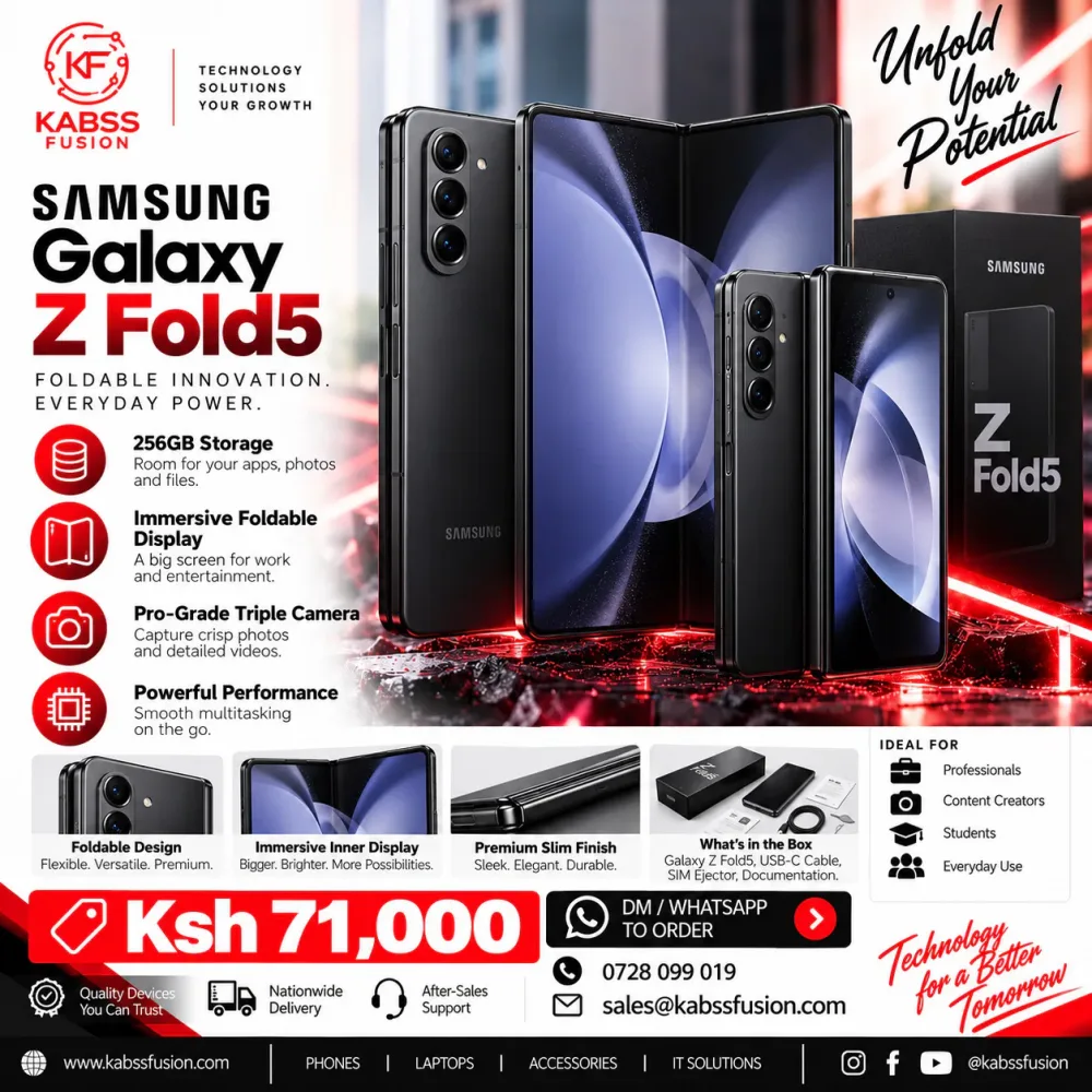Samsung Galaxy Z Fold5 256GB Storage for sale in Nairobi