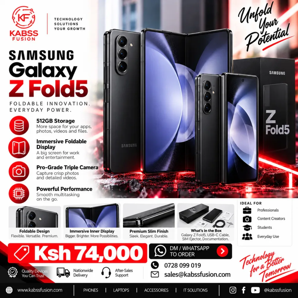 Samsung Galaxy Z Fold5 512GB Storage for sale in Nairobi